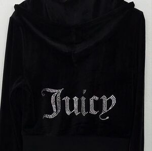 Juicy Couture Black Jacket with Cropped Design